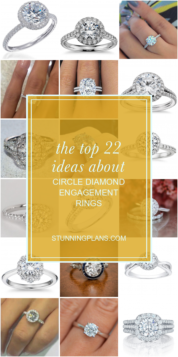 The top 22 Ideas About Circle Diamond Engagement Rings Home, Family